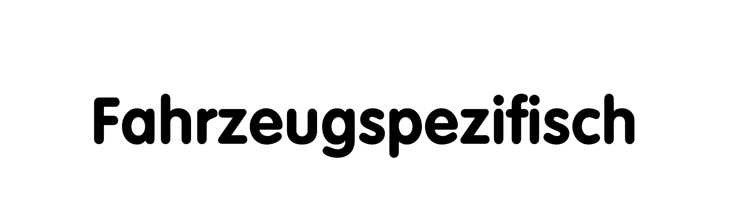 Fahrzeugspezifisch